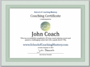 Coaching Certificate