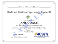 Jane Coach CPPC Certificate