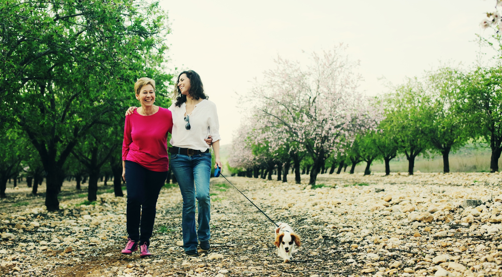 Gratitude Asknowledgment Relationship friendship mother daughter dog walking